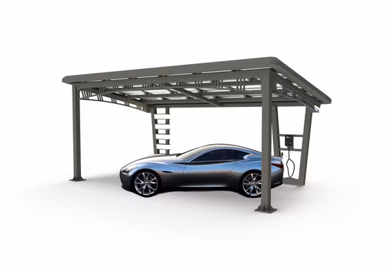 Nouveau système de montage solaire pour abri de voiture à montage au sol module PV pour système de montage de stationnement de voiture